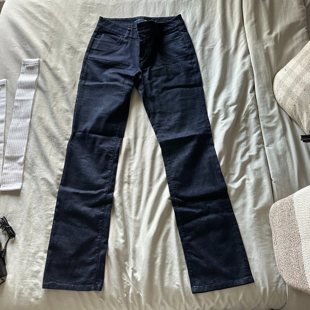 BR 12 Long Blue Dressy jean straight leg